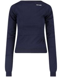 Miu Miu - Virgin Wool Sweater - Lyst