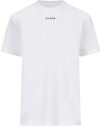Alaïa - Logo T-shirt - Lyst