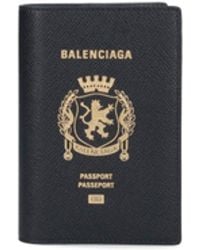 Balenciaga - Leather Passport Holder - Lyst