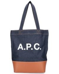 A.P.C. - Axelle Tote Bag - Lyst