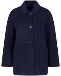 Max Mara - Short Virgin Wool Coat - Lyst