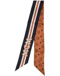 MCM - Silk Scarf - Lyst