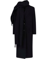 The Attico - Cappotto Con Sciarpa - Lyst