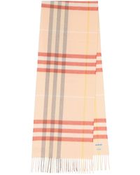 Burberry - Sciarpa In Cashmere "Check" - Lyst
