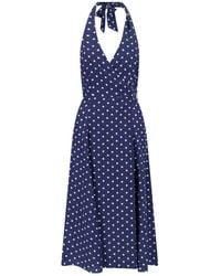 P.A.R.O.S.H. - Maxi Polka Dot Dress - Lyst