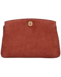 Liffner - Pouch In Suede "Pushlock" - Lyst
