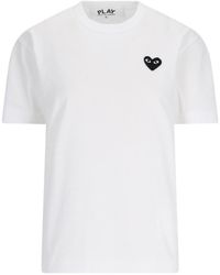 COMME DES GARÇONS PLAY - Play Heart Logo T-Shirt - Lyst
