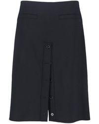 Courreges - Logo Midi Skirt - Lyst