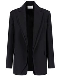Sportmax - Single-Breasted Double Collar Blazer - Lyst