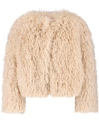 Tagliatore - Faux Fur Jacket - Lyst