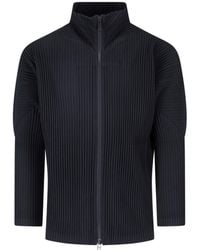 Homme Plissé Issey Miyake - Pleated Zip Sweatshirt - Lyst