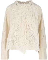 Ermanno Scervino - Cable Knit Sweater - Lyst