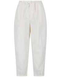Kaptain Sunshine - Wide Cotton Blend Pants - Lyst