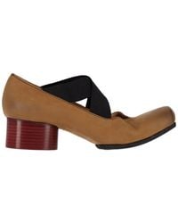 Uma Wang - Square-Toe Leather Flats - Lyst