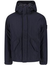 Stone Island - Hooded Jacket "Micro Reps Ny" - Lyst