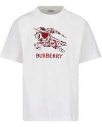 Burberry - Graphic Cotton T-Shirt - Lyst