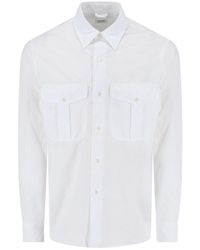 Aspesi - Button-Down Shirt With Structured Collar - Lyst