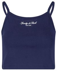 Sporty & Rich - Cotton Tank Top - Lyst