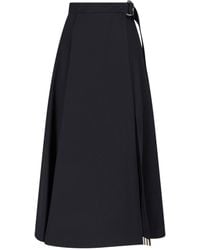 Burberry - 100% Wool Skirt For - Lyst