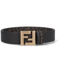 Fendi - Cintura Reversibile "Squared Ff" - Lyst