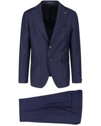 Tagliatore - Single-Breasted Virgin Wool Suit - Lyst