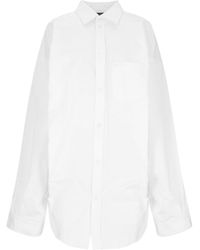 Balenciaga - Oversize Shirt With Pocket - Lyst