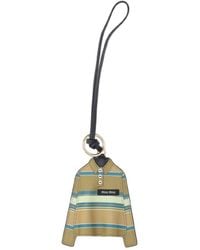 Miu Miu - 'Rugby Shirt' Keyring Charm - Lyst