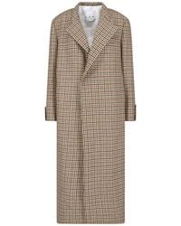 Sa Su Phi - Checkered Wool Coat - Lyst