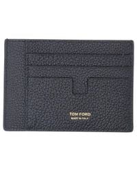 Tom Ford - Grained Leather Card Holder - Lyst
