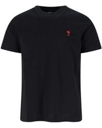 Ami Paris - Ami T-Shirts And Polos Organic Cotton - Lyst