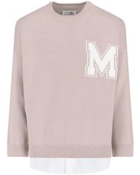 MM6 by Maison Margiela - Logo Sweater - Lyst