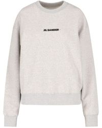 Jil Sander - Oversize Logo Sweatshirt - Lyst