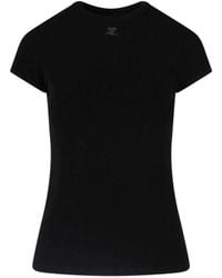 Courreges - Baby Spongy Embroidered Viscose T-Shirt - Lyst