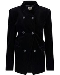 KHAITE - Double-Breasted Tailored Blazer - Lyst
