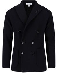 Lardini - Blazer Doppiopetto In Lana Vergine - Lyst