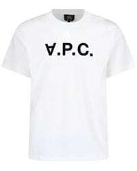 A.P.C. - A. P.C. 100% Organic Cotton T-Shirt - Lyst