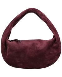 KHAITE - Suede Hobo Shoulder Bag - Lyst