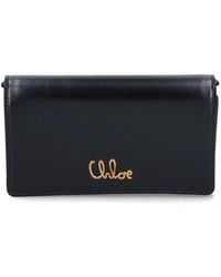 Chloé - Portafoglio Con Catena "Iconic" - Lyst