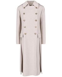 Ermanno Scervino - Double-Breasted Wool-Blend Coat - Lyst