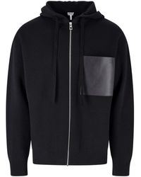 Loewe - Hooded Sweatshirt With Zip - Lyst