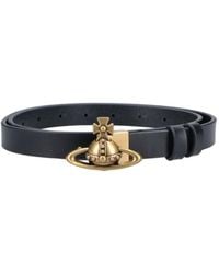 Vivienne Westwood - Orb Calf Leather Adjustable Belt - Lyst
