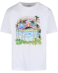 CASABLANCA - T-Shirts And Polos Organic Cotton - Lyst