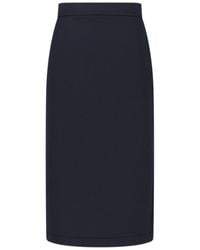 Moncler Genius - X Ee72 By Edward Enninful Neoprene Midi Skirt - Lyst