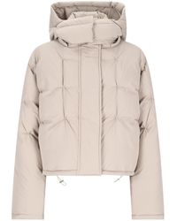 Loewe - Hooded Leather-trimmed Quilted Shell Down Jacket - Lyst