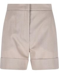 Max Mara - Virgin Wool Blend Shorts - Lyst