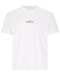 Maison Margiela - Distorted Logo T-Shirt - Lyst