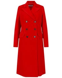 Jil Sander - Double-Breasted Cotton Linen Coat - Lyst