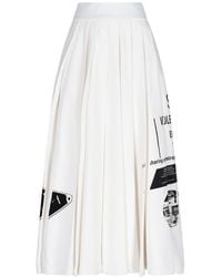 Prada - Flared Printed Skirt - Lyst