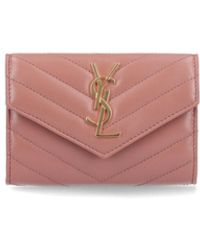 Saint Laurent - Portafoglio "Cassandre" - Lyst