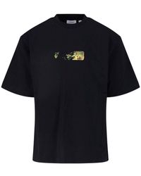 Off-White c/o Virgil Abloh - Graphic Print Oversized T-Shirt - Lyst